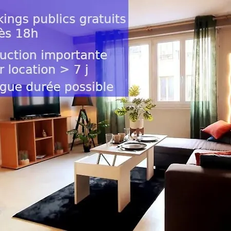 App 3 - T2 Calme Et Lumineux Hyper-centre 5min De La Gare Apartment *